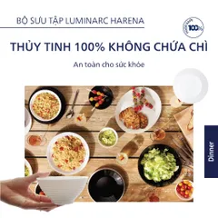 Đĩa thủy tinh sâu lòng Luminarc Harena 28cm L3265 - Hàng chính hãng, thiết kế hiện đại, an toàn cho sức khỏe, chống xước và bám mùi.