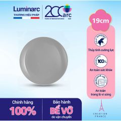 Đĩa Thủy Tinh Luminarc Diwali 19cm P0704 - Bền Bỉ, An Toàn Trong Lò Vi Sóng & Máy Rửa Bát - Hàng Chính Hãng Pháp