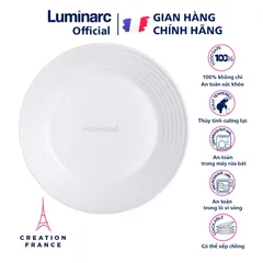 Đĩa Thủy Tinh Luminarc Harena 19cm L2786 - An Toàn Trong Lò Vi Sóng, Máy Rửa Bát, Hàng Chính Hãng Pháp, Thiết Kế Hiện Đại