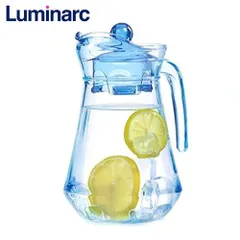 Bộ Cốc và Bình Thủy Tinh Luminarc Ice Blue 5 Chi Tiết - Hàng Chính Hãng, Thủy Tinh Trong Suốt An Toàn, Dung Tích 1.3L