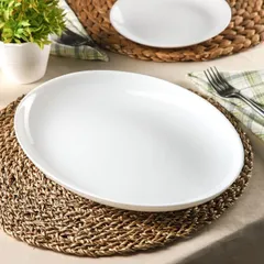Đĩa thủy tinh bầu dục Luminarc Diwali 33cm D7481 - An toàn lò vi sóng, máy rửa bát, hàng chính hãng Pháp, chống bám bẩn, thiết kế tinh tế