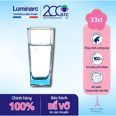 Bộ 6 cốc thủy tinh Luminarc Sterling màu xanh dương 330ml - Hàng chính hãng, an toàn cho máy rửa bát, thiết kế tinh tế, hiện đại