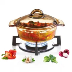 Nồi thủy tinh từ Luminarc Amberline 1L H6721TU, dùng được bếp từ, sản xuất tại Pháp, bảo hành thân nồi 10 năm