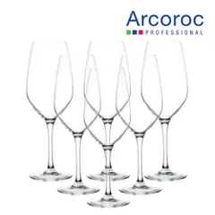 Bộ 6 Ly Vang Thủy Tinh Arcoroc Minera H2318 450ml - Cao Cấp, An Toàn Với Sức Khỏe, Thiết Kế Hiện Đại Châu Âu