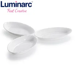 Đĩa bầu dục Luminarc Trianon thủy tinh H4126- 22cm