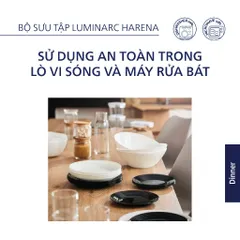 Đĩa Sâu Luminarc Harena 23cm - Thủy Tinh Chính Hãng Pháp, An Toàn Chống Xước, Dùng Cho Soup và Lò Vi Sóng