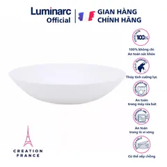 Đĩa (dĩa) thủy tinh sâu lòng Luminarc Diwali 20cm D6907, dùng lò vi sóng và máy rửa bát | Hàng chính hãng