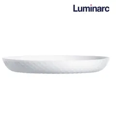 Đĩa nông lòng Luminarc D-Precious 19cm Thủy Tinh Chính Hãng - Đĩa Vân Kim Cương Sang Trọng, Chịu Nhiệt Tốt, An Toàn Sức Khỏe