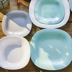 Đĩa Nông Lòng Luminarc Carine Thủy Tinh Xanh Ngọc 27cm - Hàng Chính Hãng, An Toàn Dùng Trong Máy Rửa Bát, Lò Vi Sóng