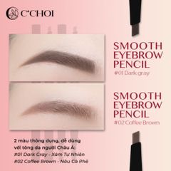 Bút Kẻ Mắt & Mascara C'Choi Chống Thấm Nước - Sản Phẩm Trang Điểm 2 Trong 1, Lâu Trôi, Dễ Sử Dụng, Mắt Rạng Rỡ