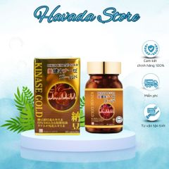 Viên Uống Biken Kinase Gold 60 Viên - Hỗ Trợ Lưu Thông Máu, Phòng Ngừa Đột Quỵ, Chiết Xuất Nattokinase Nhật Bản