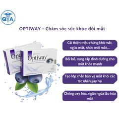 Viên uống bổ mắt Optiway 30 viên - Tăng cường thị lực, giảm nhức mỏi và khô mắt, bảo vệ mắt khỏi ánh sáng xanh.