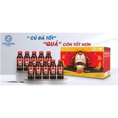 Nước Uống Quả Sâm Hàn Quốc Haesong Vina - Tăng Cường Sức Khỏe, Cải Thiện Giấc Ngủ, Hộp 10 Chai Cho Người Ốm Dậy