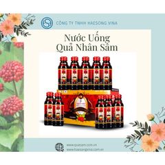Nước Uống Quả Sâm Hàn Quốc Haesong Vina - Tăng Cường Sức Khỏe, Cải Thiện Giấc Ngủ, Hộp 10 Chai Cho Người Ốm Dậy