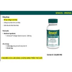 Viên Uống Xương Khớp Genacol Canada - Giải Pháp Tái Tạo Sụn Khớp, Giảm Đau và Hạn Chế Thoái Hóa Khớp, 90 Viên
