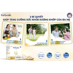 Sữa hỗ trợ loãng xương PaPamilk Gold chứa Tổ Yến 32g x 24 gói - Sữa dinh dưỡng phục hồi sức khỏe cho người lớn và người ốm dậy