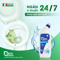 Nước Tẩy Rửa Nhà Vệ Sinh Econova không Mùi Hóa Chất - Sản Phẩm Chính Hãng Xuất Xứ Ý 0.9kg, Khử Trùng Hiệu Quả