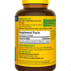 (Date 9/2026) Viên uống bổ sung Vitamin B12 Nature Made 1000mcg 400 viên - Hàng Mỹ