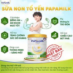 Sữa Tăng Cân, Chiều Cao Cho Trẻ PaPamilk Height & Gain Sữa Non 24H Tổ Yến - Dinh Dưỡng Tăng Cường Sức Đề Kháng, Phát Triển Toàn Diện