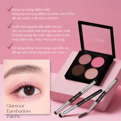 Bảng Phấn Mắt C’Choi Glamour Eyeshadow Palette - 4 Tone Dễ Tán, Tự Nhiên, An Toàn Cho Da Nhạy Cảm