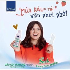 Dầu Gội Khô Tắm Khô Abena 200ml - Sản Phẩm Chăm Sóc Da Cho Phụ Nữ Sau Sinh, Không Cần Nước, Hương Bạc Hà Thơm Mát