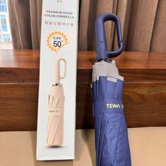 Ô Tự Động 24 Nan TEWA Japan - Ô Chống Nắng UV 99%, Chống Thấm Tuyệt Đối, Thiết Kế Hoa Nhẹ Nhàng, Quà Tặng Sang Trọng