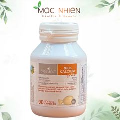 Viên Canxi Sữa Bio Island cho Bé - Hỗ Trợ Phát Triển Chiều Cao và Xương Khớp - Vitamin D3 - 90 Viên Úc