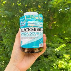 Viên uống Omega 3 Blackmores Double High Strength Fish Oil - 90 viên bổ sung DHA tốt cho não bộ, tim mạch và thị lực