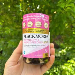 Viên uống Blackmores Pregnancy & Breast-Feeding Gold - Bổ sung Vitamin và Khoáng Chất Cho Phụ Nữ Mang Thai (60 Viên) 340802