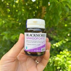 Viên uống Blackmores GinkgoForte 40 viên - Tăng cường trí não, cải thiện trí nhớ và tập trung, hỗ trợ tuần hoàn máu não