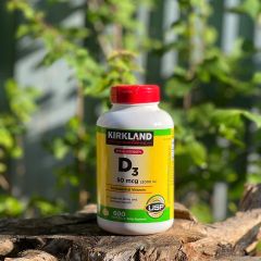 Viên uống Kirkland Extra Strength D3 50mcg - Hỗ trợ xương, răng khỏe mạnh và tăng cường hệ miễn dịch - 600 viên của Mỹ