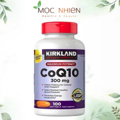 Viên uống bổ tim mạch Kirkland Signature CoQ10 300mg - Giải pháp hỗ trợ sức khỏe tim mạch, cải thiện năng lượng và sức khỏe tổng thể, 100 viên Mỹ