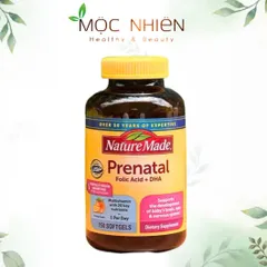 Vitamin Tổng Hợp Cho Mẹ Bầu Nature Made Prenatal Multi DHA 150 Viên - Hỗ Trợ Phát Triển Thai Nhi & Sức Khỏe Mẹ Bầu