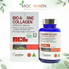 Viên uống bổ sung collagen Careline Bio Marine Collagen 60 viên - Chống lão hóa, tăng độ đàn hồi và làm đẹp da từ collagen cá biển sâu