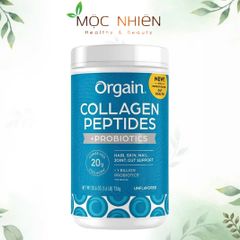Bột Collagen Thủy Phân Orgain Peptides + Probiotics Không Mùi 726g - Hỗ Trợ Làm Đẹp Da, Khớp, Tiêu Hóa Cho Sức Khỏe Tối Ưu