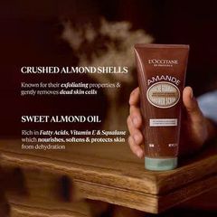 Tẩy Tế Bào Chết Hạnh Nhân L'Occitane Amande Almond Shower Scrub 200ml - Sữa Tắm Tẩy Da Chết, Cung Cấp Độ Ẩm và Dưỡng Da Từ Thiên Nhiên