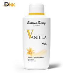 Sữa Tắm Bettina Barty Vanilla 500ml Chính Hãng Đức 2025 - Dưỡng Ẩm Mềm Mịn, Hương Vani Ngọt Ngào, Thuần Chay