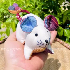 Thú Nhồi Bông Con Chuột Thổ Cẩm Dân Tộc Thái - Quà Tặng Đáng Yêu Cho Bé Yêu, Chất Liệu Vải Thổ Cẩm Mềm Mại