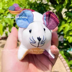 Thú Nhồi Bông Con Chuột Thổ Cẩm Dân Tộc Thái - Quà Tặng Đáng Yêu Cho Bé Yêu, Chất Liệu Vải Thổ Cẩm Mềm Mại
