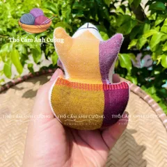 Thú Nhồi Bông Con Chuột Thổ Cẩm Dân Tộc Thái - Quà Tặng Đáng Yêu Cho Bé Yêu, Chất Liệu Vải Thổ Cẩm Mềm Mại