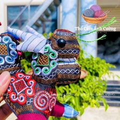 Thú Nhồi Bông Rồng Thời Lý Thổ Cẩm Sapa - Đồ Chơi Trẻ Em Bông Mềm Mại, Quà Tặng Ý Nghĩa Cho Bé Yêu