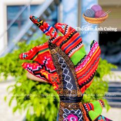 Thú Nhồi Bông Rồng Thời Lý Thổ Cẩm Sapa - Đồ Chơi Trẻ Em Bông Mềm Mại, Quà Tặng Ý Nghĩa Cho Bé Yêu