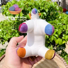 Thú Nhồi Bông Ngựa Thành Troy Thổ Cẩm Dân Tộc Thái - Quà Tặng Dễ Thương Cho Trẻ Em, Chất Liệu Vải Bông Mềm Mại