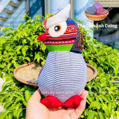 Thú Nhồi Bông Cú Cute Thổ Cẩm Sapa - Quà Tặng Đáng Yêu Cho Bé - Chất Liệu Mềm Mại, Bảo Hành 1 Đổi 1