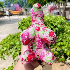Thú Nhồi Bông Ngựa Bay Hoa Đáng Yêu - Vải Hoa Mềm Mại, Quà Tặng Bé, Đồ Chơi Trẻ Em Thổ Cẩm Ánh Cường