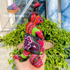 Thú Nhồi Bông Chuột Túi Thổ Cẩm Sapa - Mềm Mại, Đường May Chắc Chắn, Quà Tặng Ý Nghĩa Cho Bé Yêu