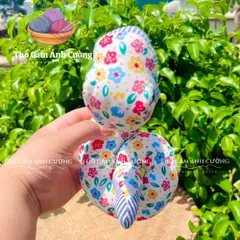 Thú Nhồi Bông Rắn Hoa Đáng Yêu - Quà Tặng Trẻ Em Chất Liệu Vải Hoa Mềm Mại - Đồ Chơi Sáng Tạo Thổ Cẩm Ánh Cường