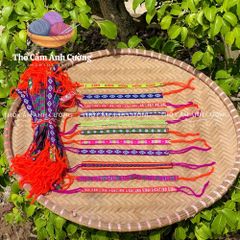 Vòng Tay Len Thêu Họa Tiết Thổ Cẩm - Phụ Kiện Thời Trang Đáng Yêu, Quà Tặng Ý Nghĩa từ Thổ Cẩm Ánh Cường