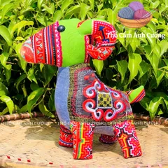 Thú Nhồi Bông Dê Núi Thổ Cẩm Sapa A35 - Đồ Chơi Trẻ Em Chất Liệu Mềm Mại, Quà Tặng Ý Nghĩa Cho Bé Yêu