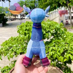 Thú Nhồi Bông Con Bò Sữa Thổ Cẩm Dân Tộc Thái - Đồ Chơi Trẻ Em Siêu Dễ Thương Chất liệu Vải Thổ Cẩm, Mềm Mại, Quà Tặng Ý Nghĩa